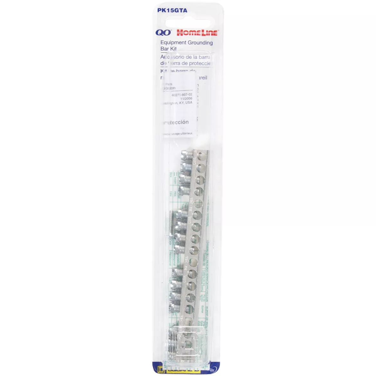 Square D 15-Terminal QO & Homeline Aluminum Ground Bar Kit - photo 2