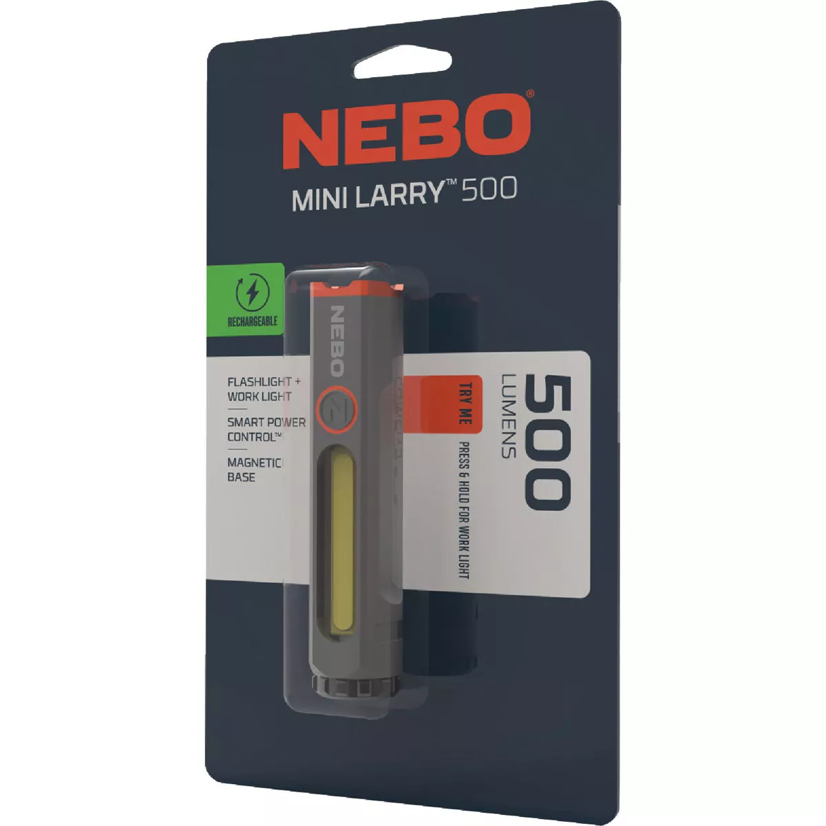 Nebo Mini Larry 500 LED Rechargeable Compact Flashlight & Worklight - photo 2