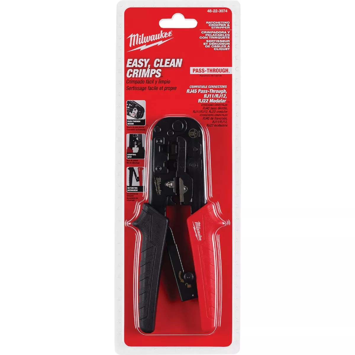 Milwaukee Ratcheting Pass-Through Crimper & Stripper - photo 2