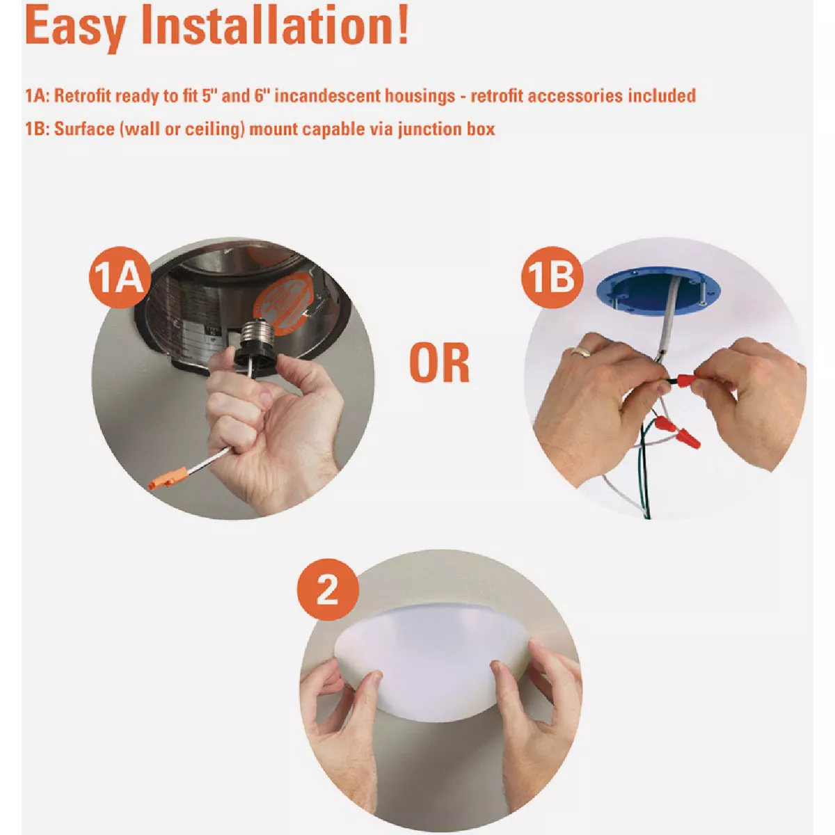 Halo 8 In. CCT LED Low Profile Round Flush Mount Ceiling Light Fixture - photo 6