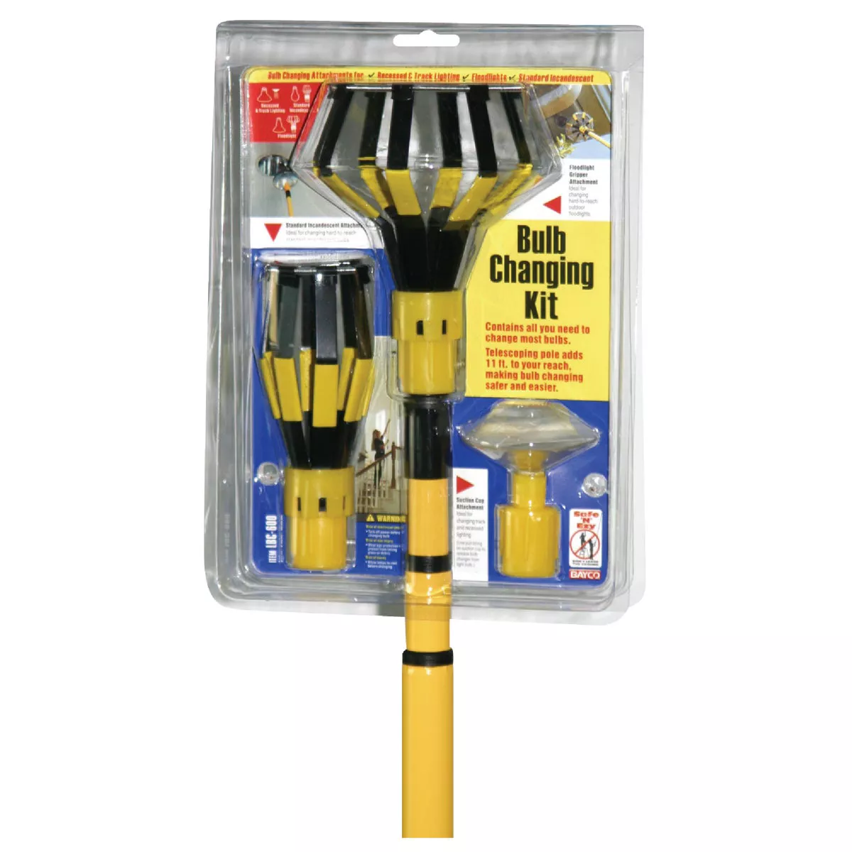 Bayco A-Line/Flood/Track Light Bulb Changer Kit with 11 Ft. Pole - photo 2