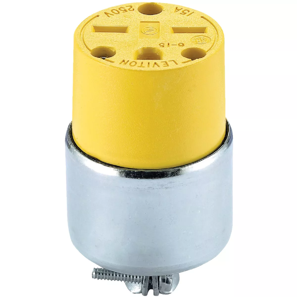 Leviton 15A 250V 3-Wire 2-Pole Armored Cord Connector - photo 4