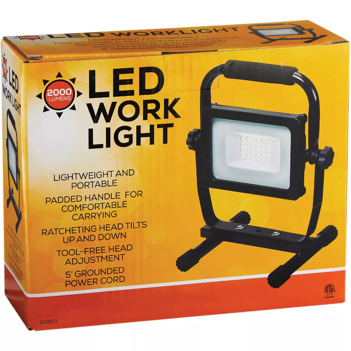2000 Lm. LED H-Stand Portable Work Light with Power Switch - photo 8