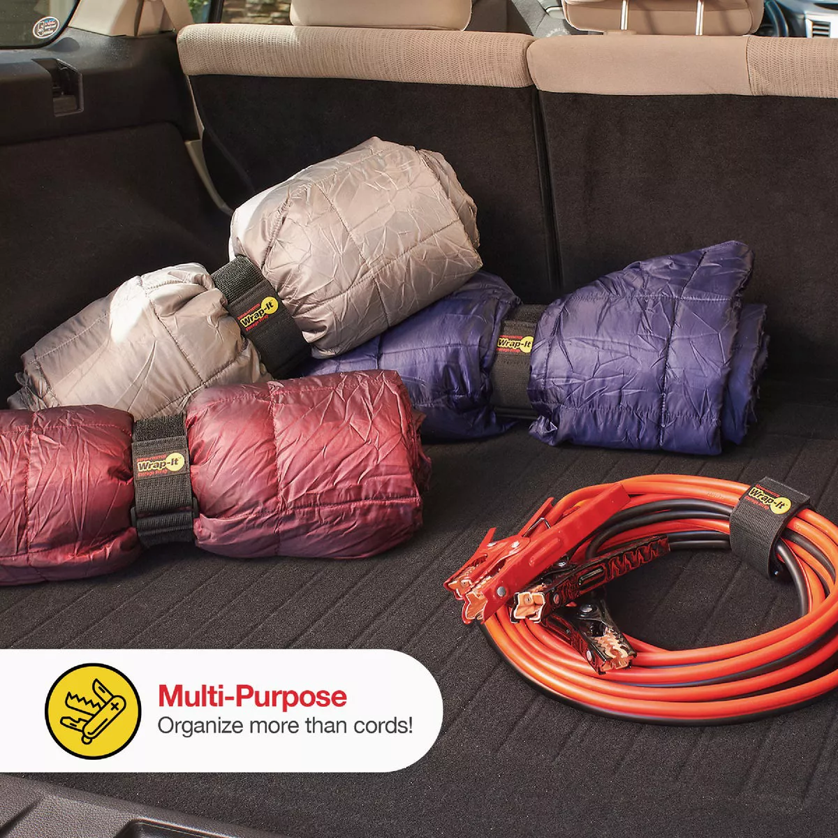 Wrap-It Storage Super-Stretch Assorted Elastic Hook & Loop Cinch Straps (6-Pack) - photo 3