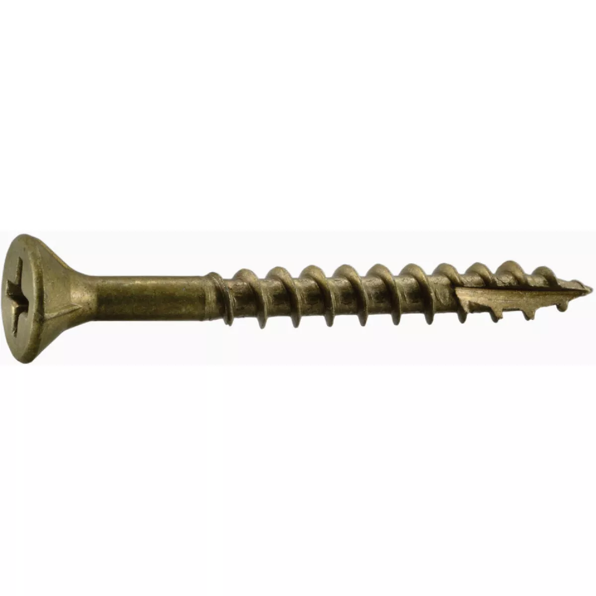 Midwest Fastener #7 x 1-5/8 In. Tan Ruspert Coated Steel Phillips Bugle Head Deck Screws