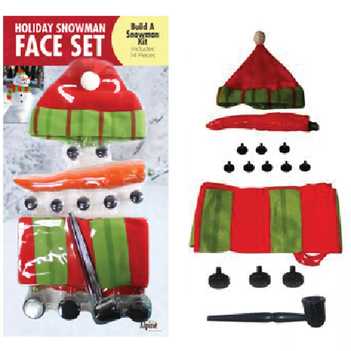 Alpine Snowman Face Kit