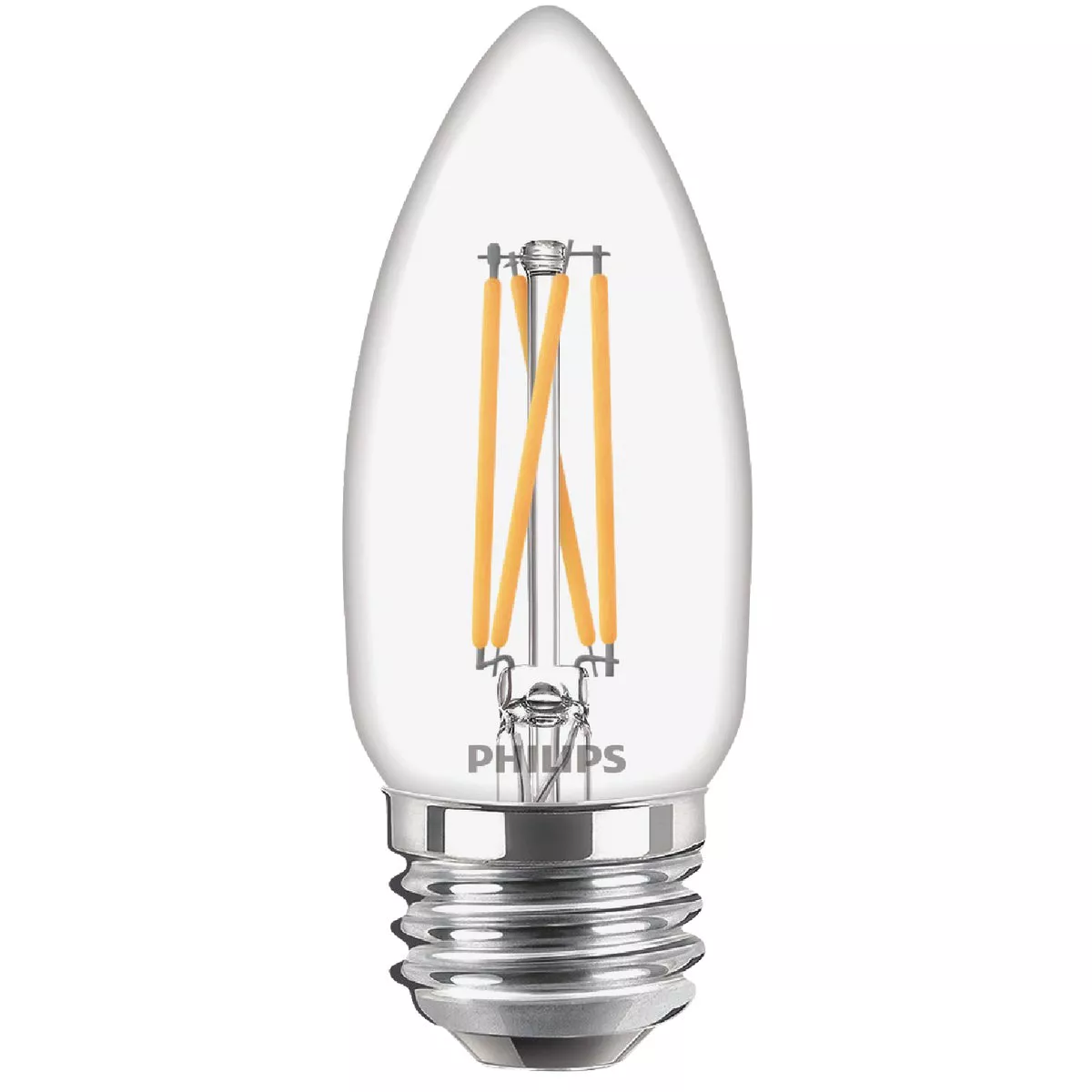 Philips 40W Equivalent Soft White B11 Medium Clear LED Decorative Light Bulb (3-Pack) - photo 3
