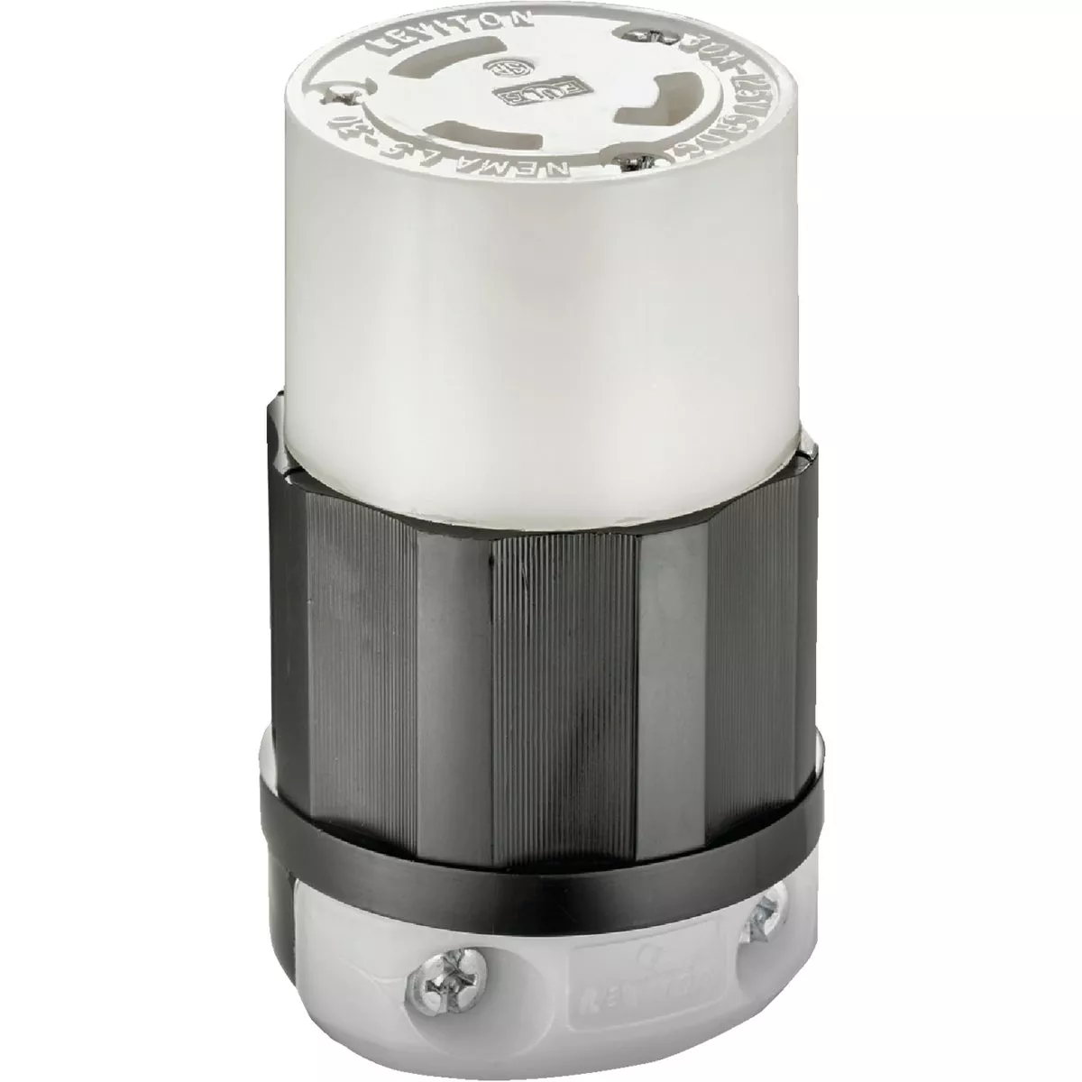 Leviton 30A 125V 3-Wire 2-Pole Industrial Grade L5-30R Locking Cord Connector - photo 2