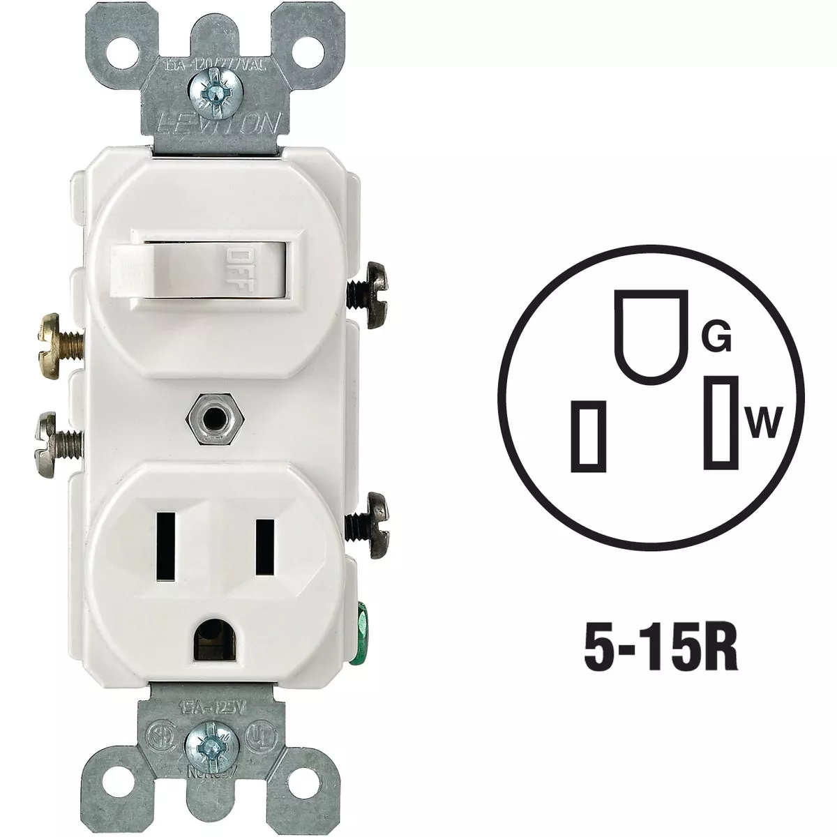Do it Best White 15A Switch & Outlet