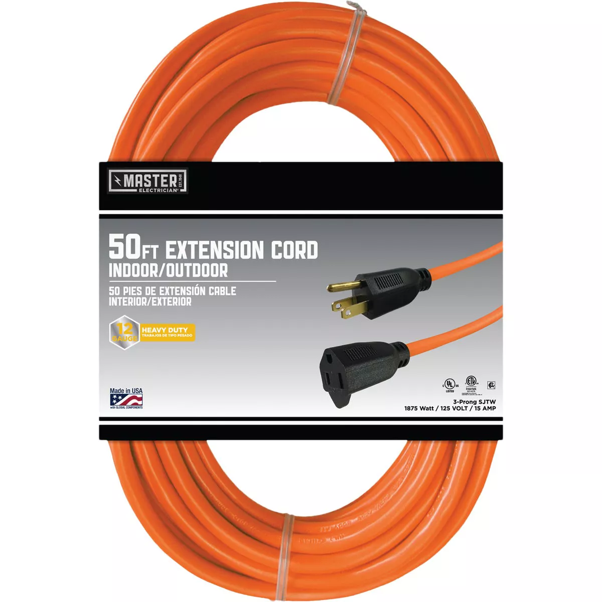 Do it Best 50 Ft. 12/3 Heavy-Duty Outdoor Extension Cord