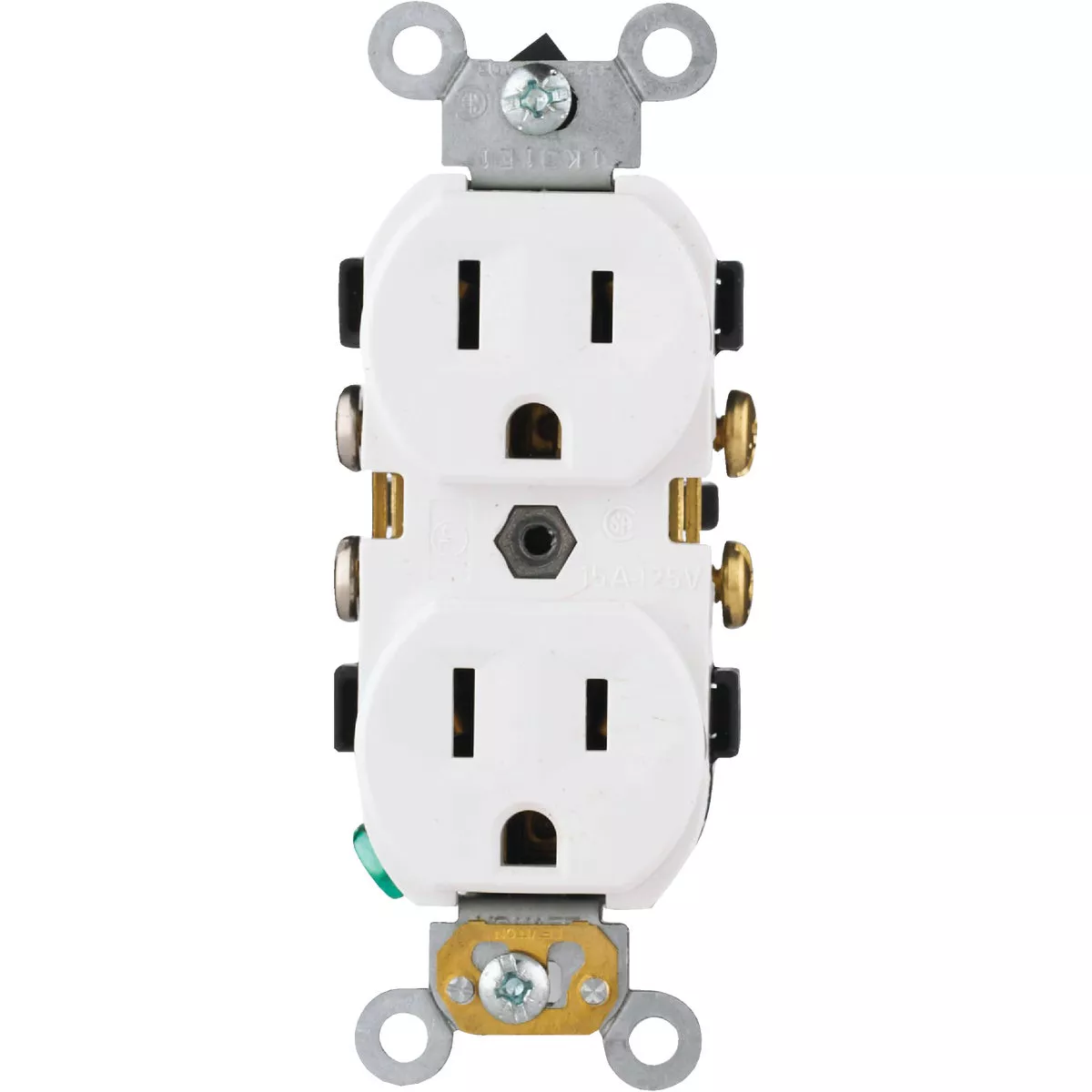 Leviton 15A White Commercial Grade 5-15R Duplex Outlet - photo 4