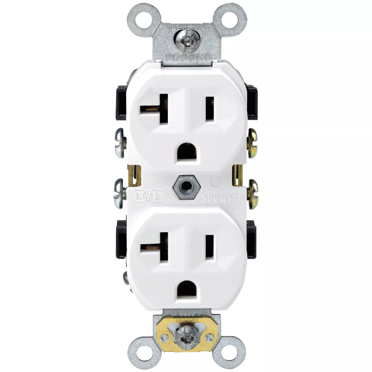 Leviton 20A White Heavy-Duty 5-20R Duplex Outlet - photo 4