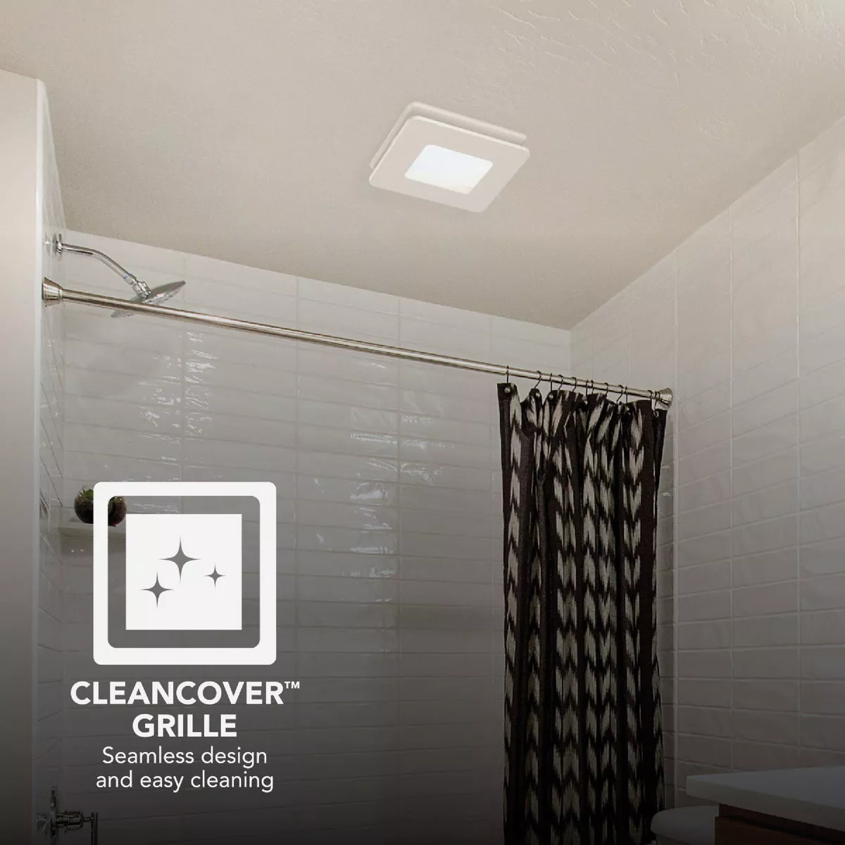 Broan-NuTone Roomside Series 60 CFM 0.9 Sones Bath Exhaust Fan with LED Light - photo 3