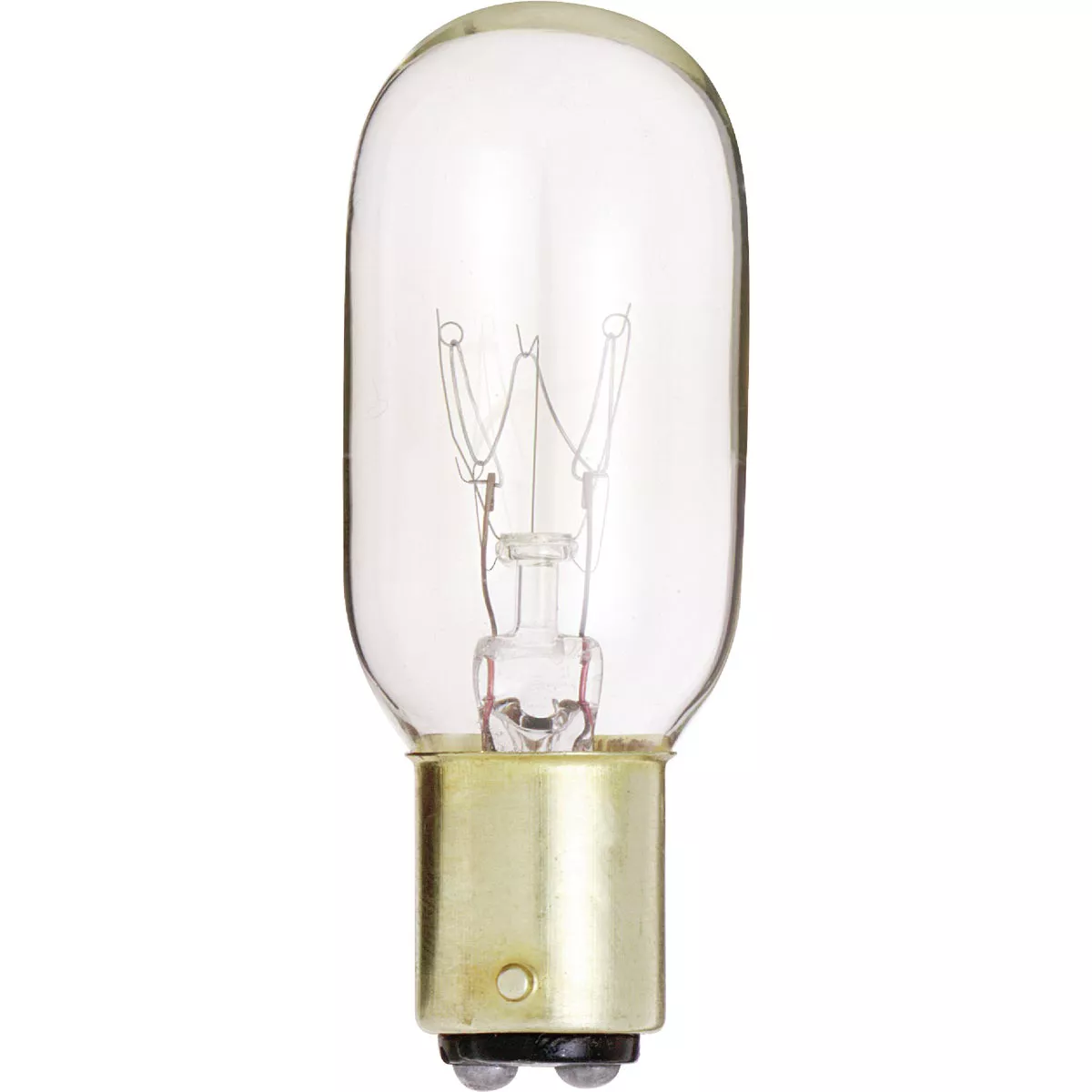 Satco 25W Clear Bayonet Base T8 Incandescent Tubular Appliance Light Bulb