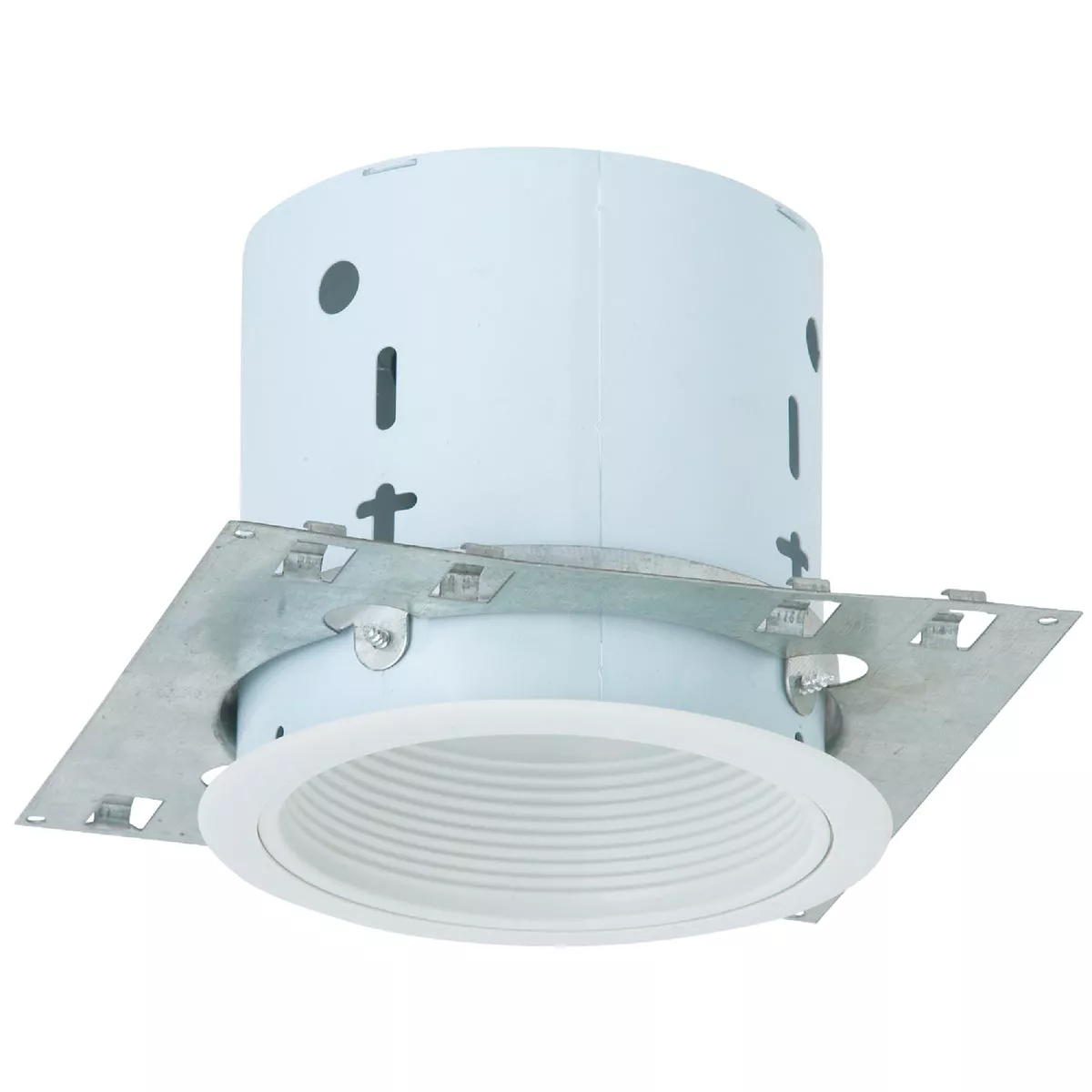 Thomas 5 In. New Construction/Remodel Non-IC Rated White Baffle Recessed Light Kit