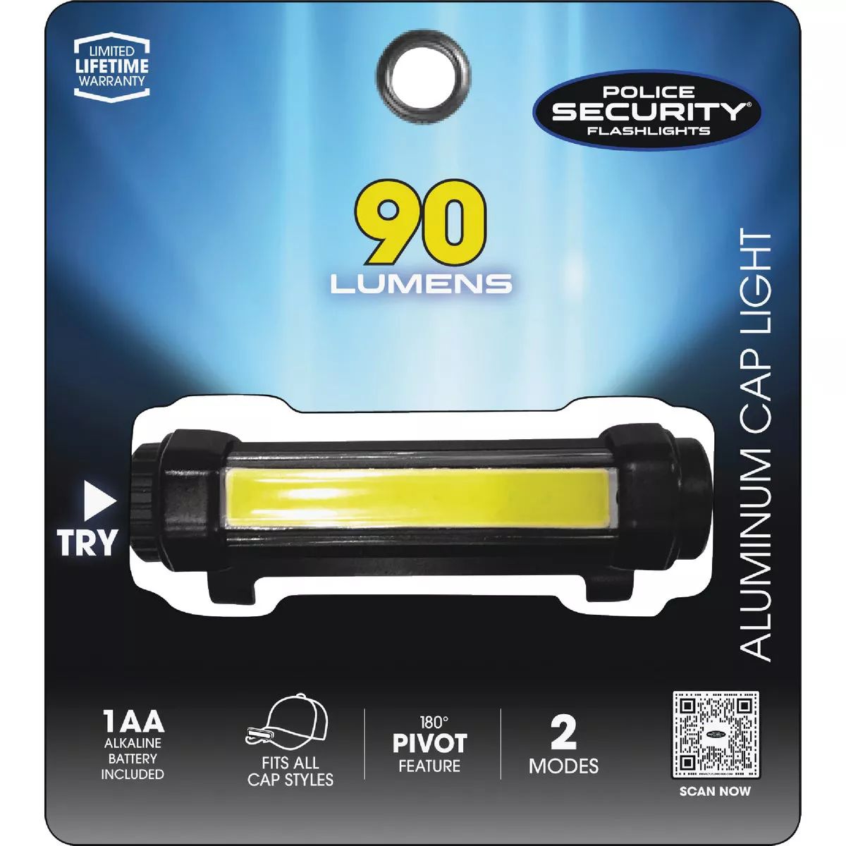 Police Security 90 Lm. LED Cap Light