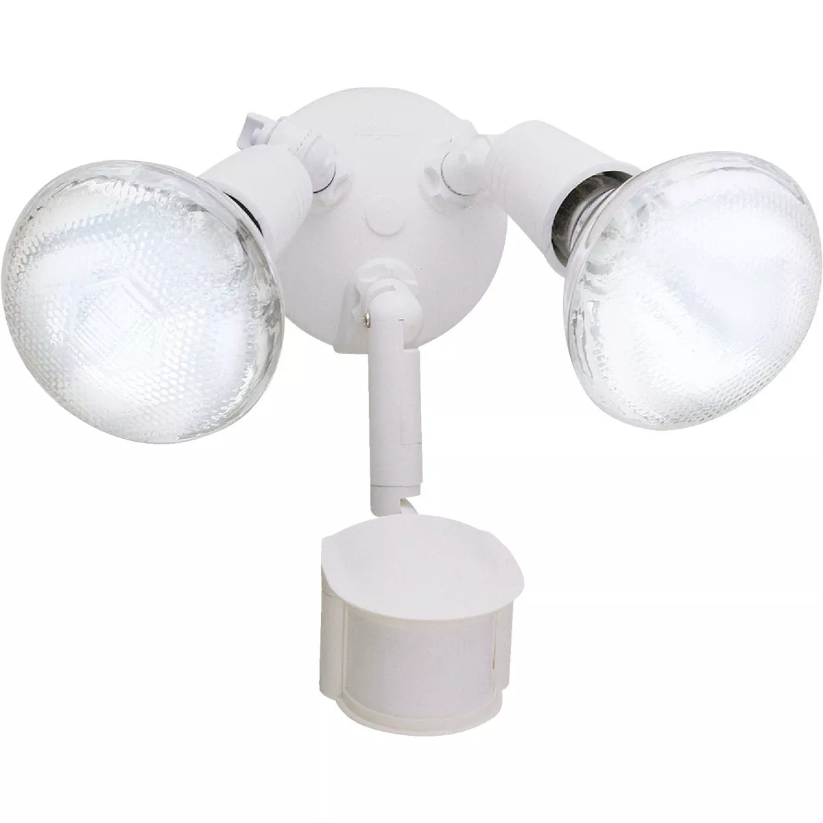 Halo White Motion Sensing Dusk To Dawn Incandescent Floodlight Fixture