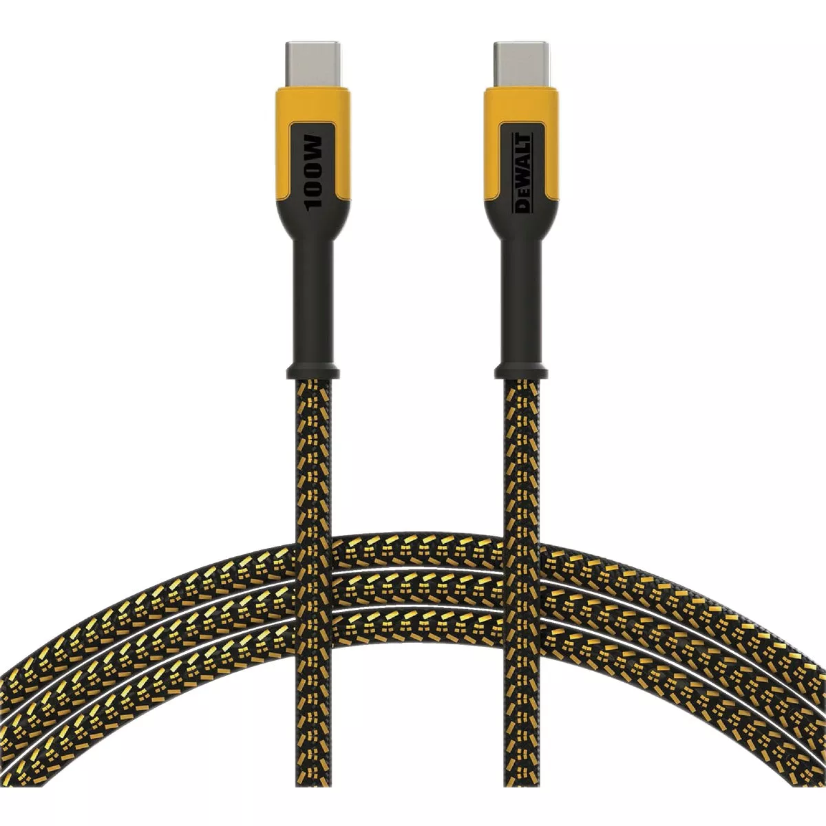 DEWALT 4 Ft. 100W Type-C to Type-C Cable