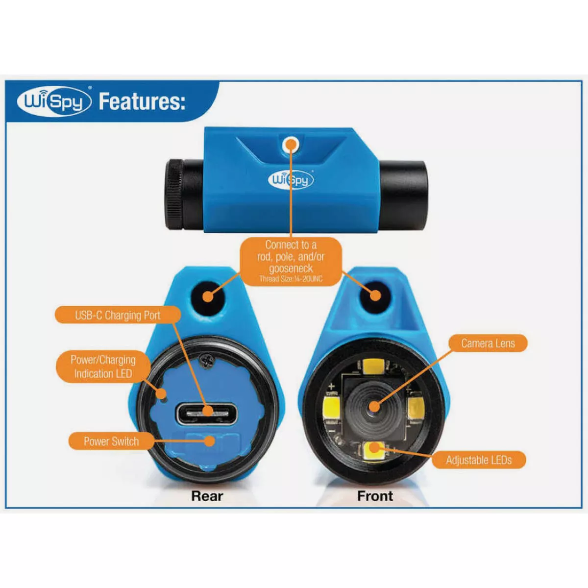 Jonard Tools WiSpy Multipurpose Wireless Inspection Camera & Cable Pulling Tool - photo 10