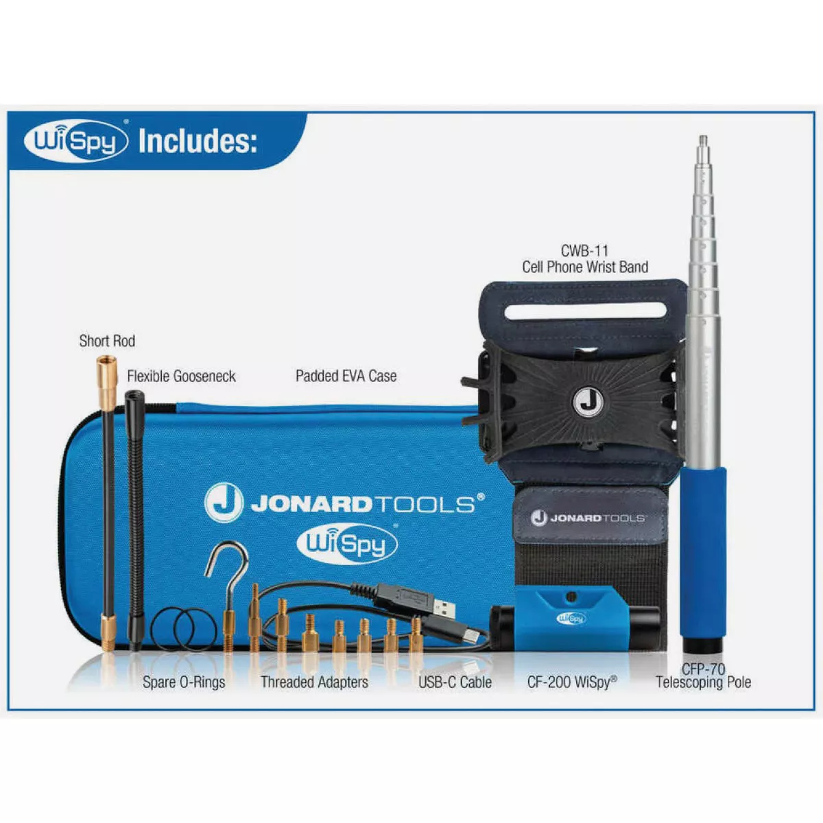 Jonard Tools WiSpy Multipurpose Wireless Inspection Camera & Cable Pulling Tool - photo 11