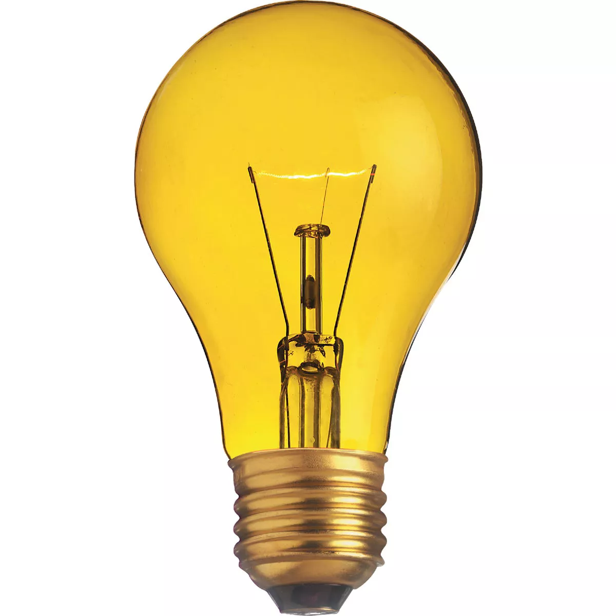 Satco 25W Transparent Yellow Medium A19 Incandescent Party Light Bulb