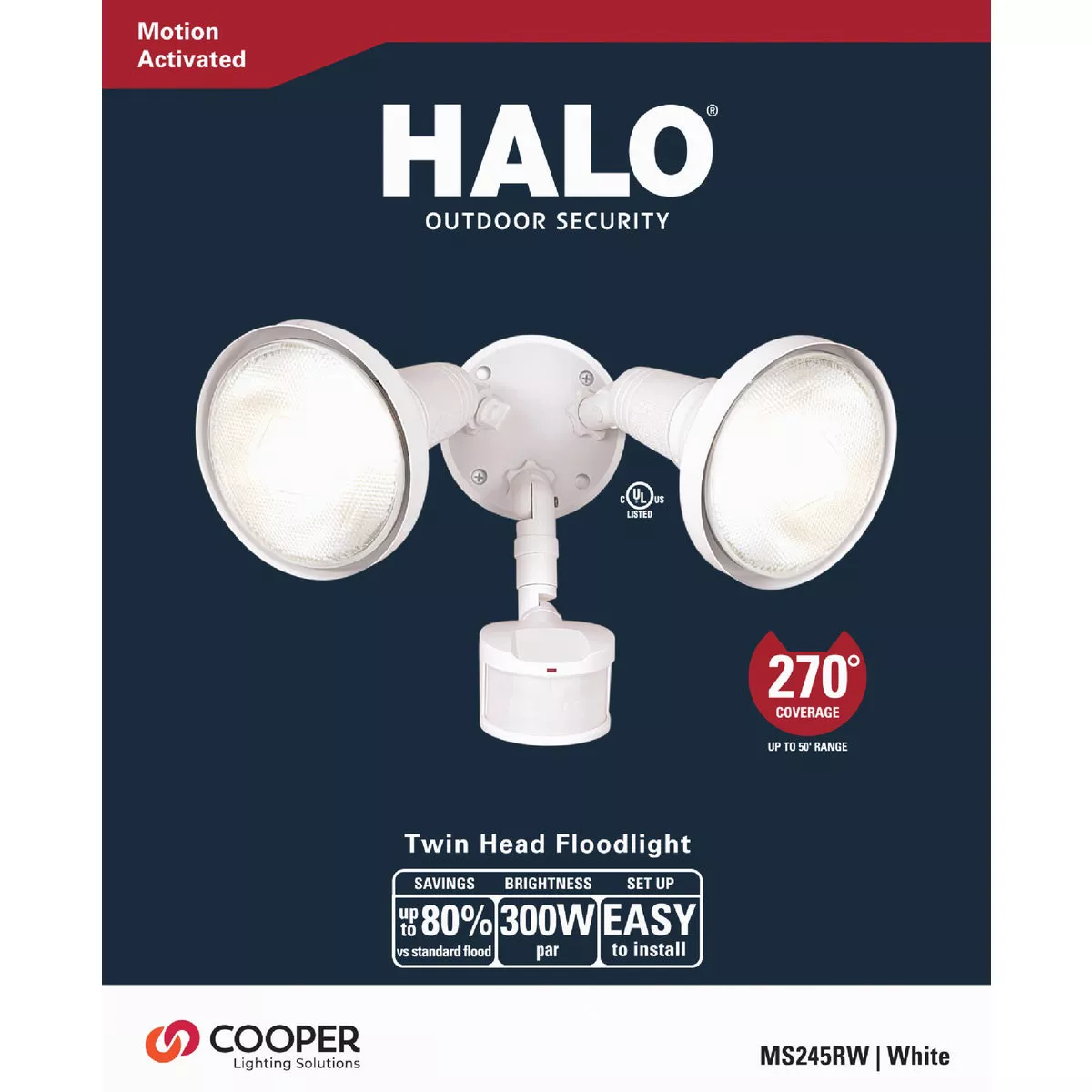 Halo White Motion Sensing Dusk To Dawn Incandescent Floodlight Fixture - photo 2