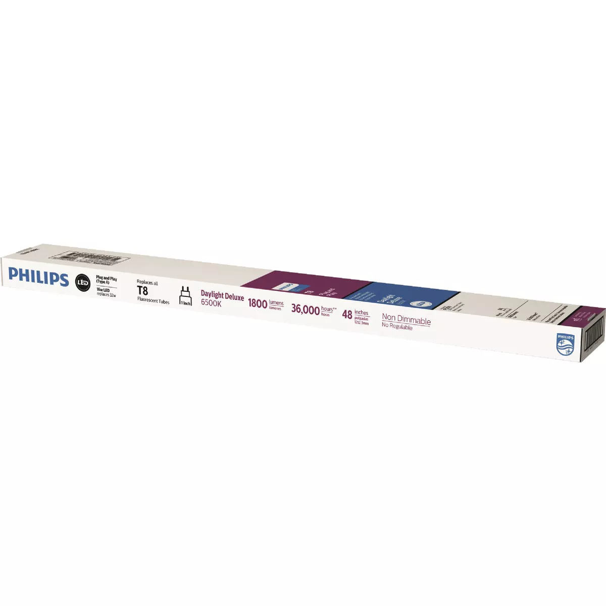 Philips Instant Fit 32W Equivalent 48 In. Daylight DeluxeT8 Type A LED Tube Light Bulb - photo 2