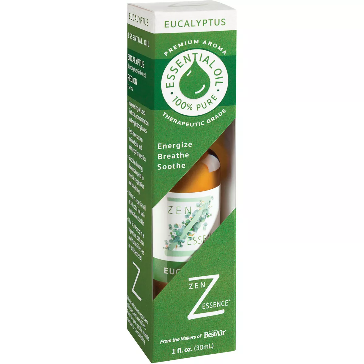 BestAir Zen Essence 1 Oz. Eucalyptus Scented Essential Oil Humidifier Fragrance - photo 2