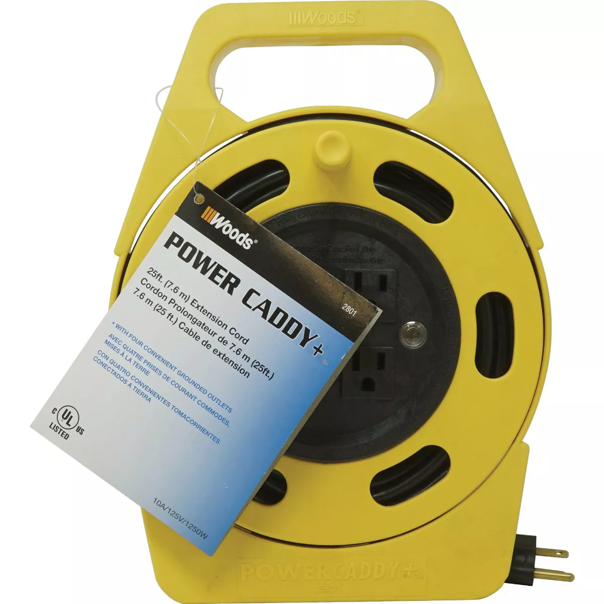 Southwire Woods Power Caddy 25 Ft. 16/3 Retractable Extension Cord Reel - photo 2
