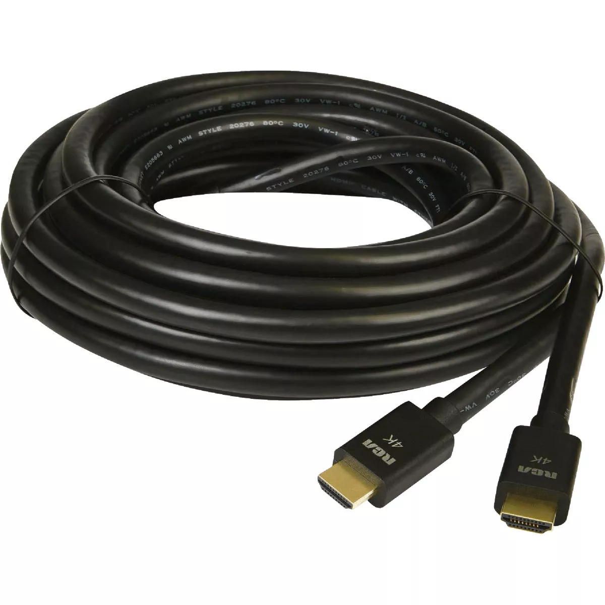 RCA 25 Ft. Black 4K HDMI Cable