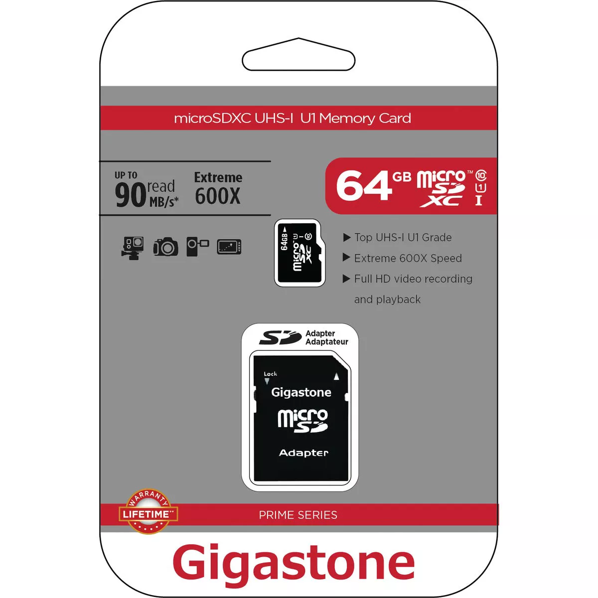 Gigastone Prime Series MicroSD Card 64 GB 2-in-1 Kit | True Value Hardware