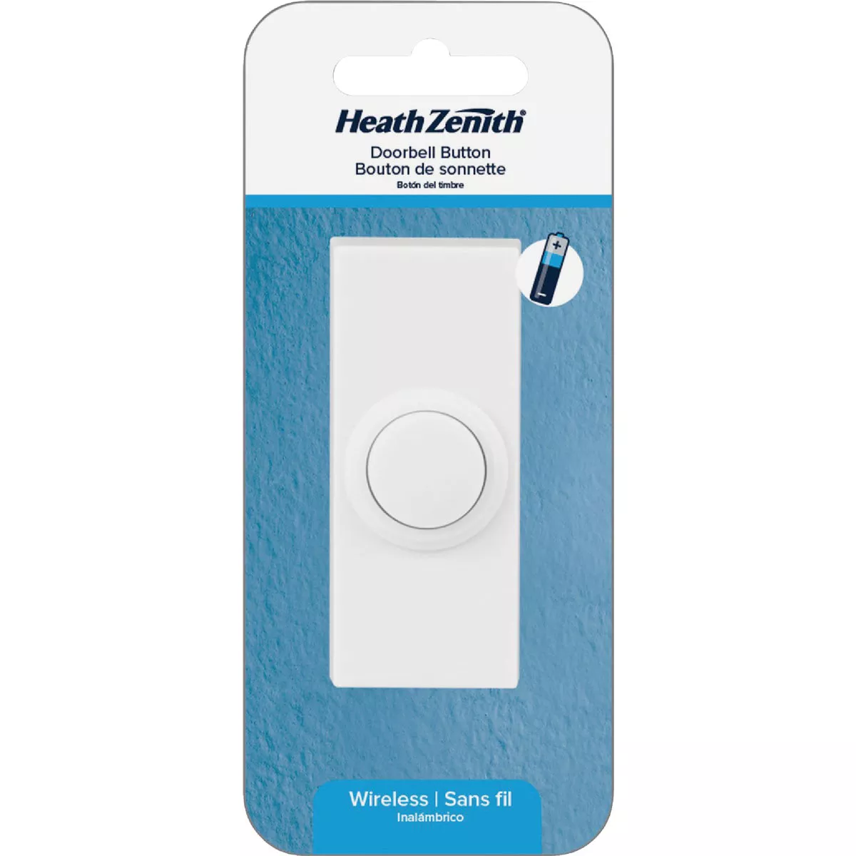 Heath Zenith Wireless White Doorbell Push-Button - photo 2