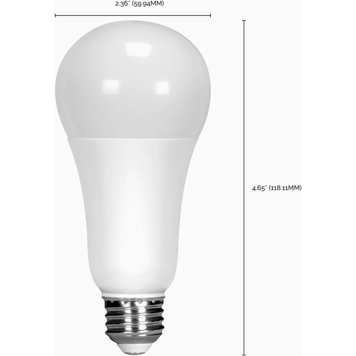 Satco 100W Equivalent Natural Light A21 Medium Dimmable LED Light Bulb - photo 2