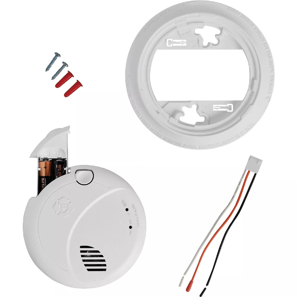 BRK SMCO100V-AC 2-In-1 Interconnect Hardwire Photoelectric Smoke & Carbon Monoxide Alarm with Battery Backup Voice - photo 6