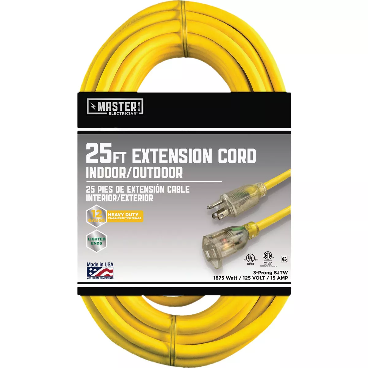 Do it Best 25 Ft. 12/3 Extra Heavy-Duty Contractor Extension Cord