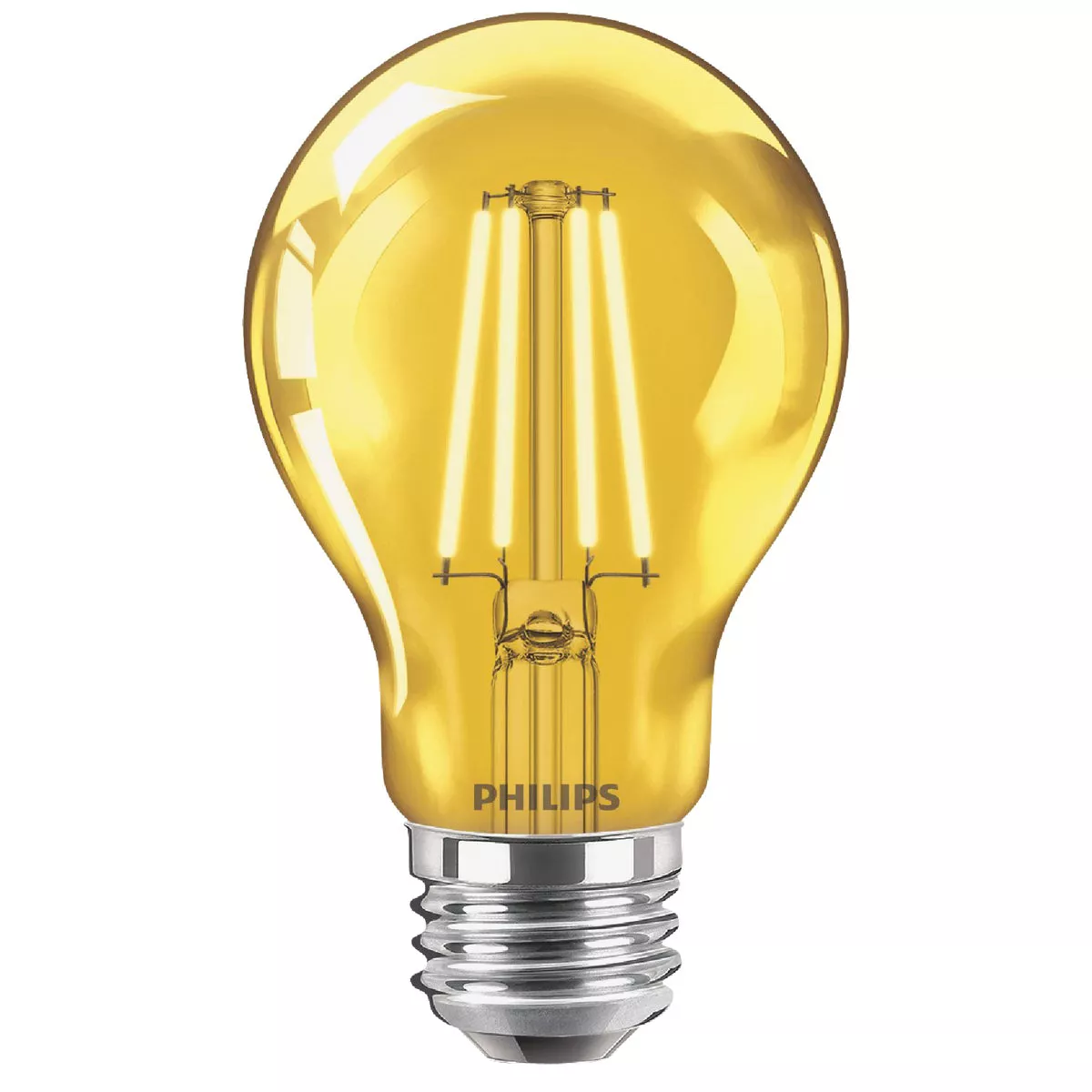 Philips Yellow A19 Medium 4W Indoor/Outdoor LED Decorative Party Light Bulb - photo 3