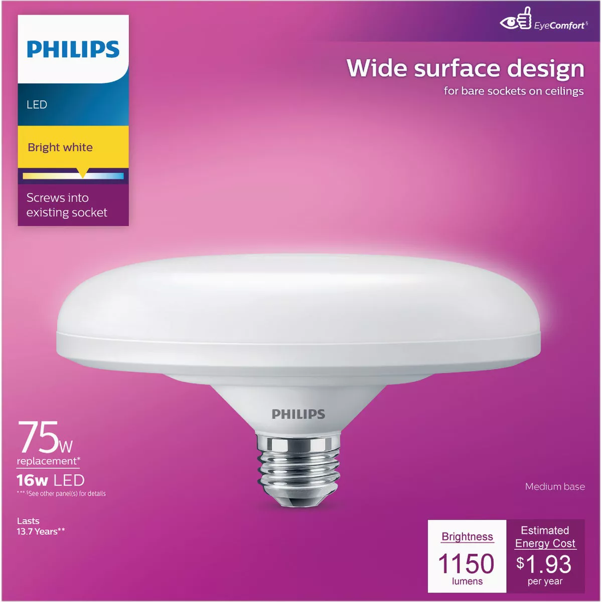 Philips Wide Surface LED Floodlight Light Bulb 576990