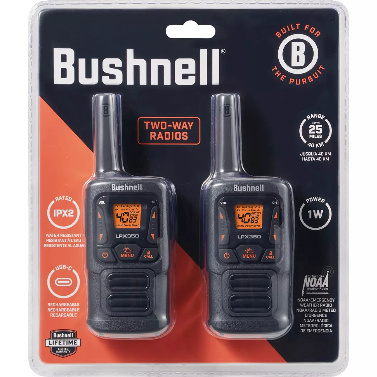 Bushnell 40-Channel 1W FRS Walkie Talkie - photo 2