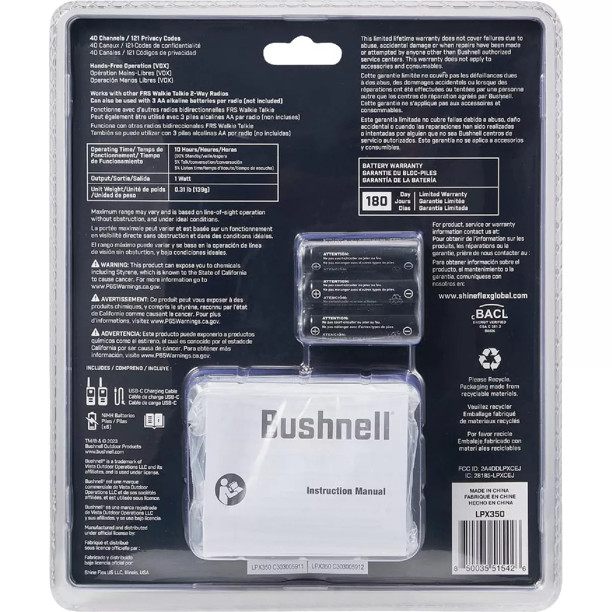 Bushnell 40-Channel 1W FRS Walkie Talkie - photo 4