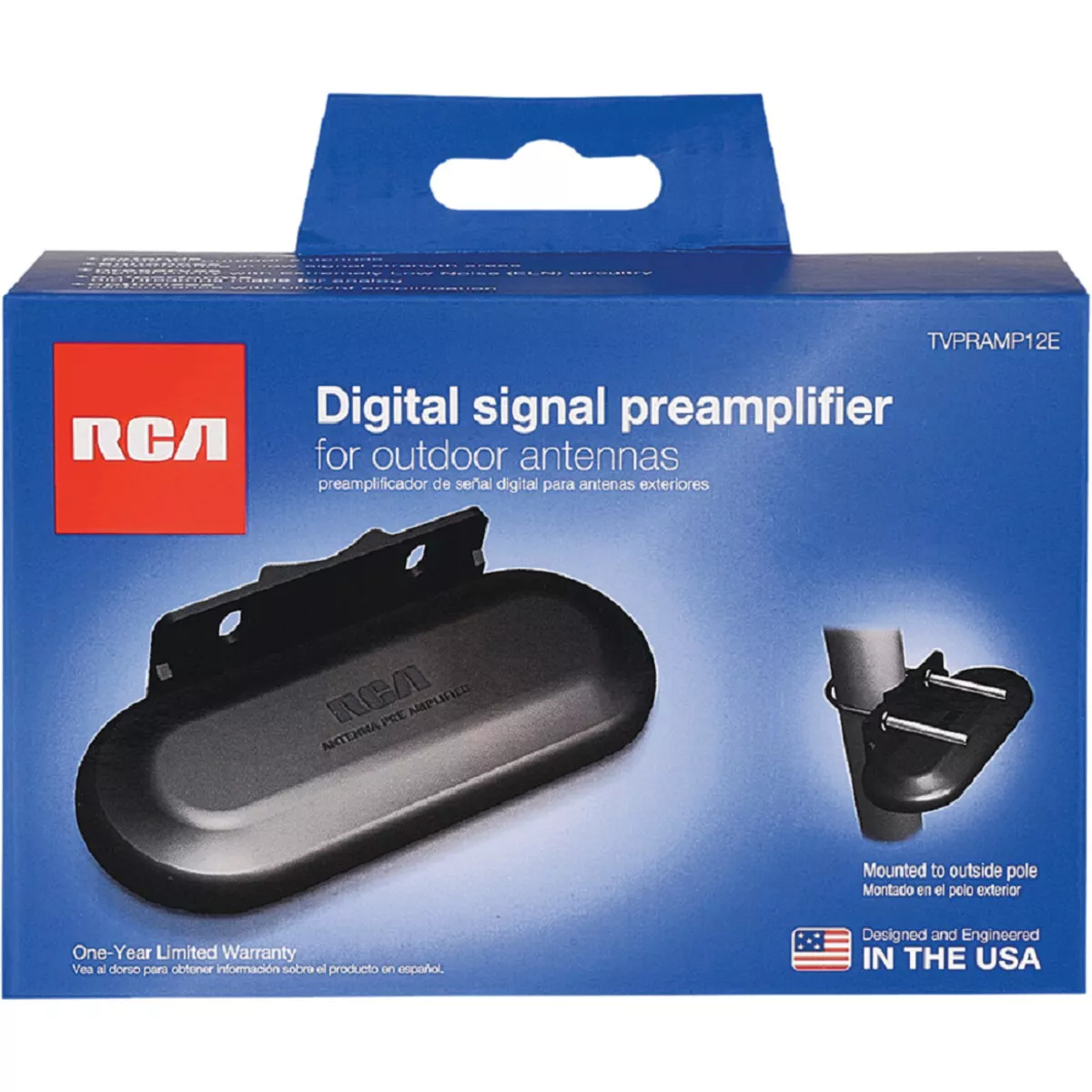 RCA UHF/VHF Digital Signal Preamplifier for Outdoor Antennas - photo 2