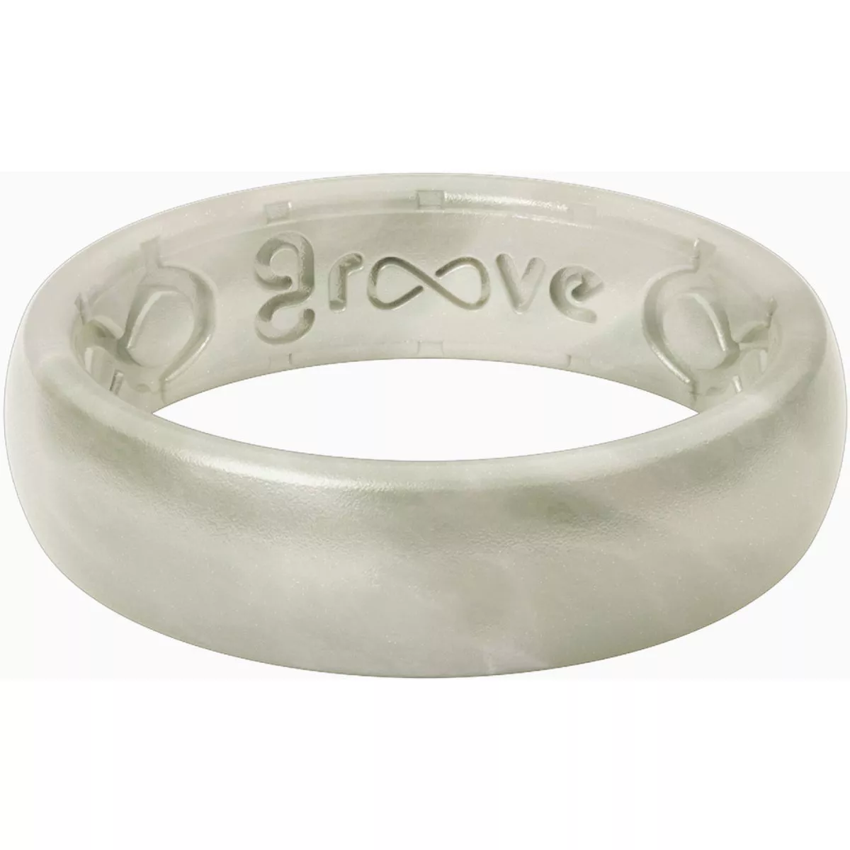 Groove Life Size 8 Pearl Silicone Thin Ring
