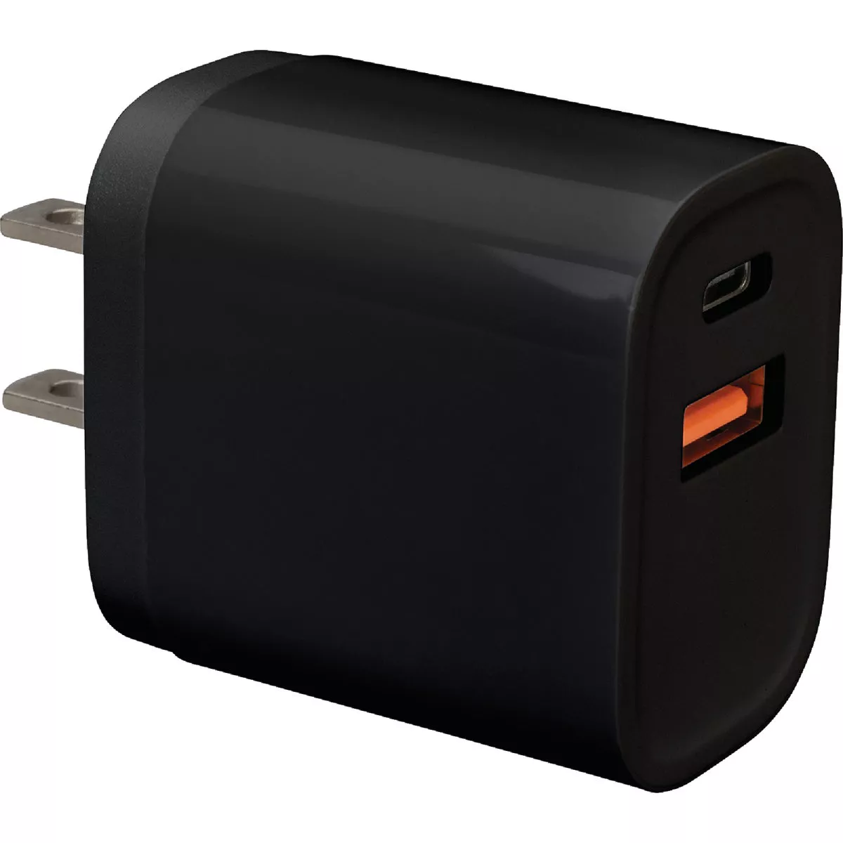 Blue Jet AC Outlet Black Fast Charge 18W Wall USB-C Charger with Power Delivery (PD) & QC - photo 2