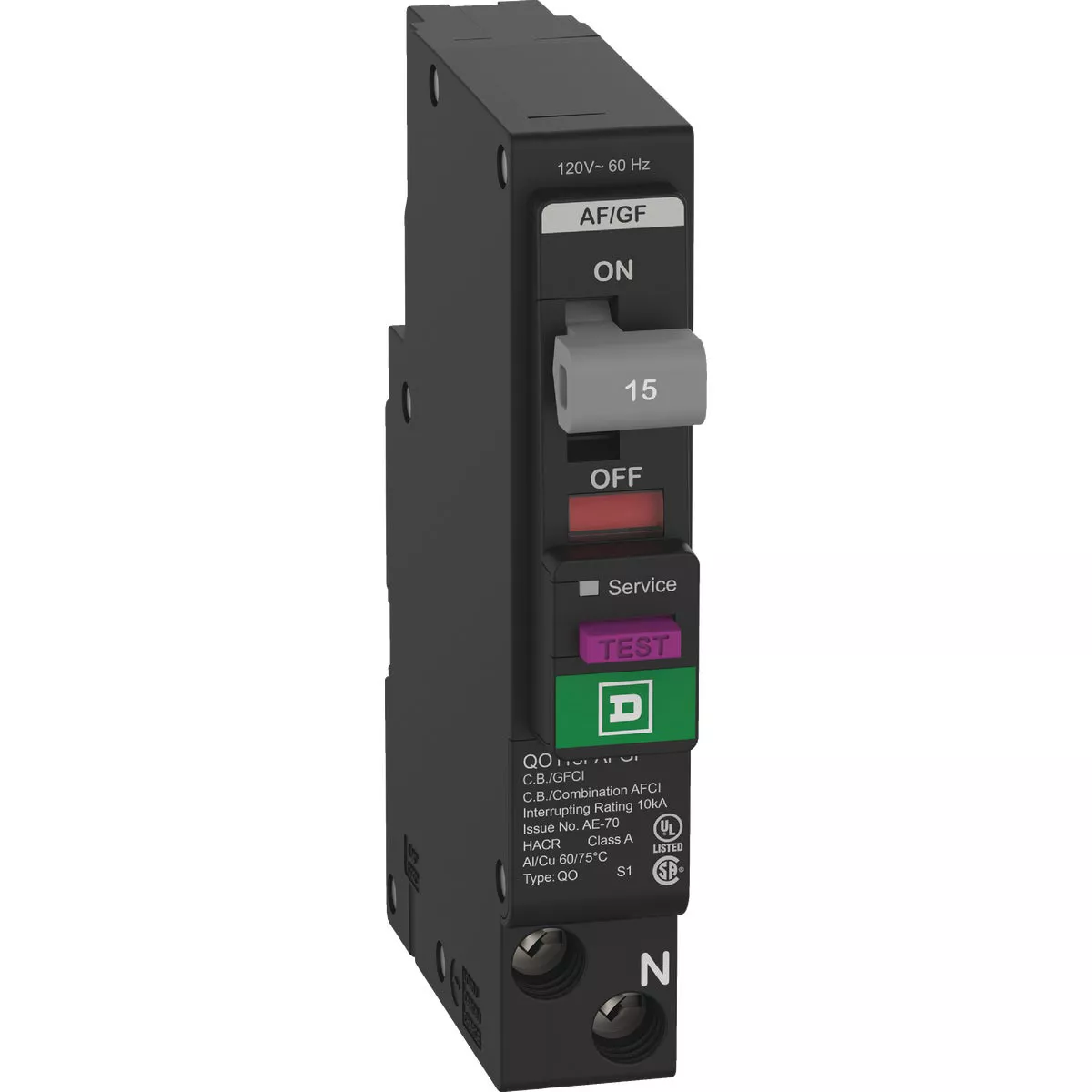 Square D QO 15A Single-Pole Dual Function Circuit Breaker - photo 6