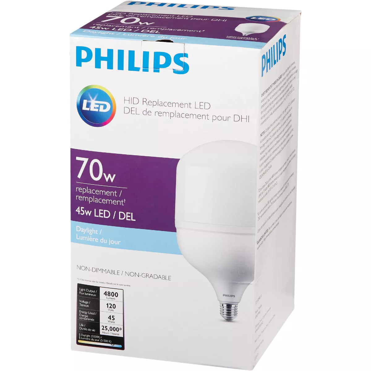 Philips 70W HID Equivalent Frosted T-Shape Medium Base LED High-Intensity Replacement Light Bulb - photo 4