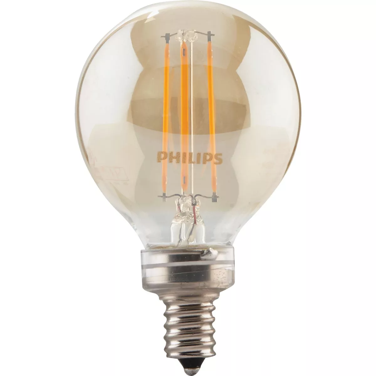 Philips Vintage Edison 40W Equivalent Soft White G16.5 Candelabra Dimmable LED Decorative Light Bulb - photo 3
