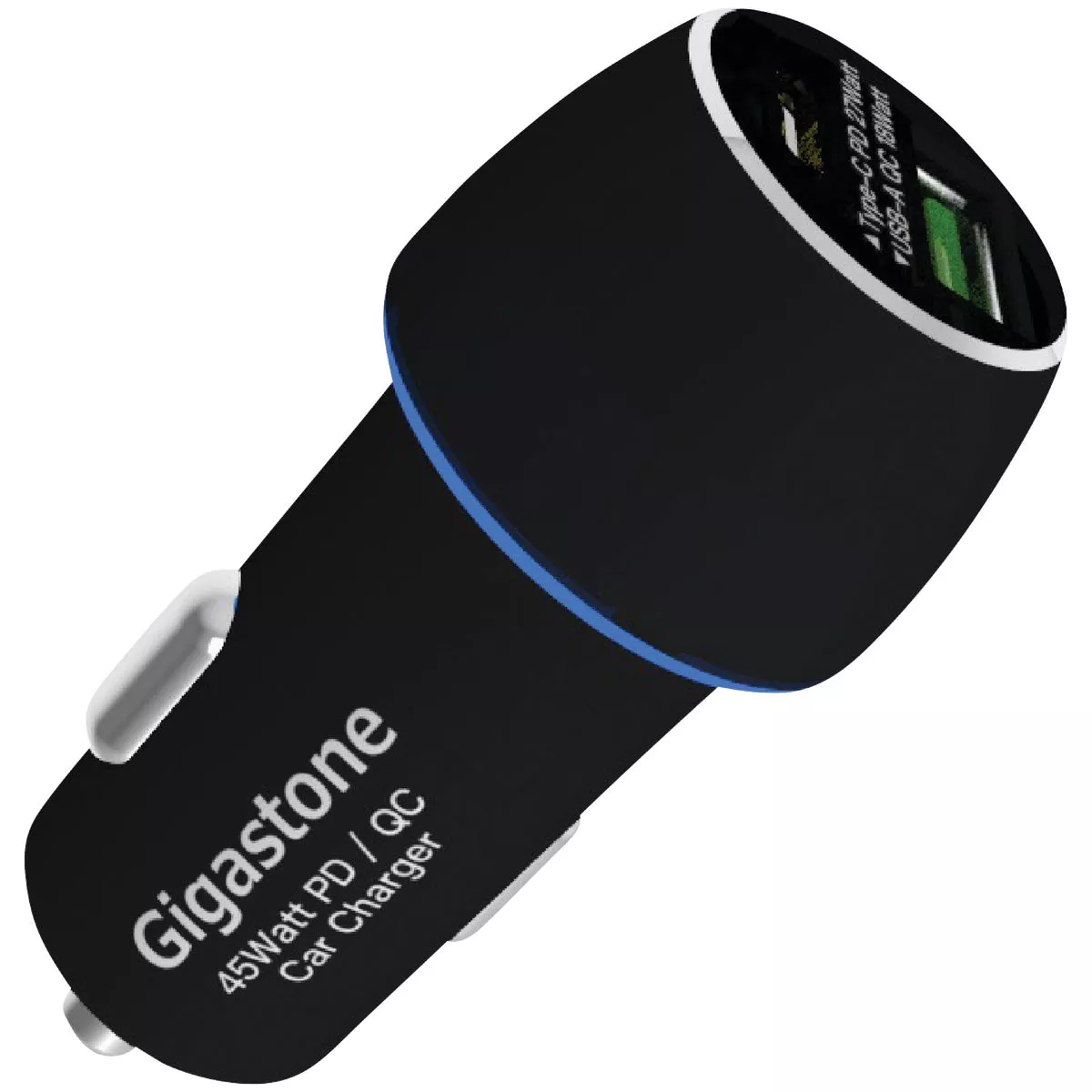 Gigastone 12V USB-A & Type-C Black Car Charger - photo 3