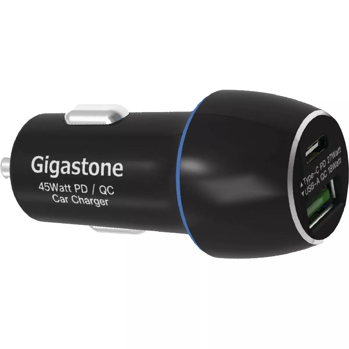 Gigastone 12V USB-A & Type-C Black Car Charger - photo 4