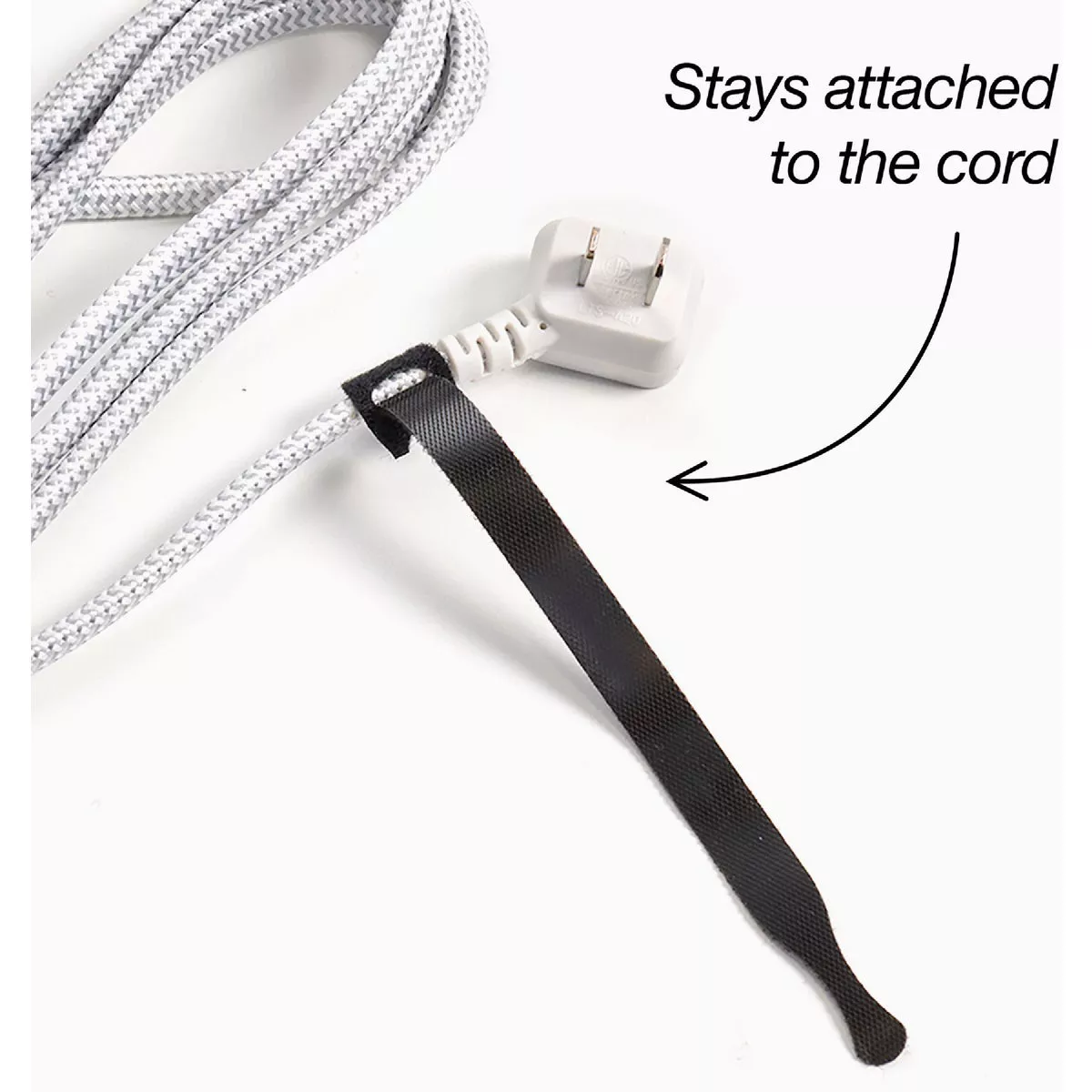 Wrap-It Storage 8 In. Black Self-Gripping Cable Tie Roll (50-Pack) - photo 3