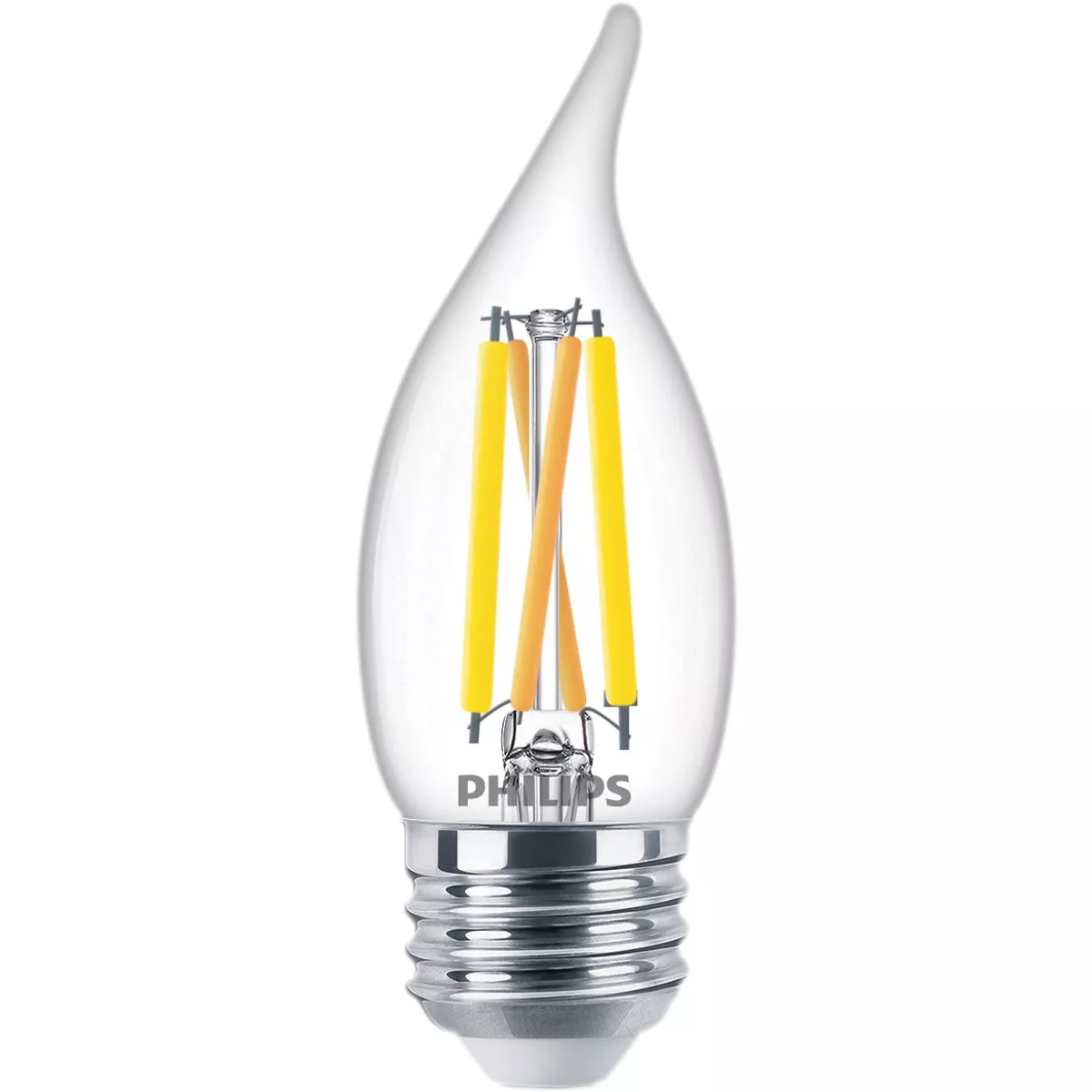 Philips Ultra Definition 60W Equivalent Soft White BA11 Medium LED Decorative Light Bulb (3-Pack) - photo 3