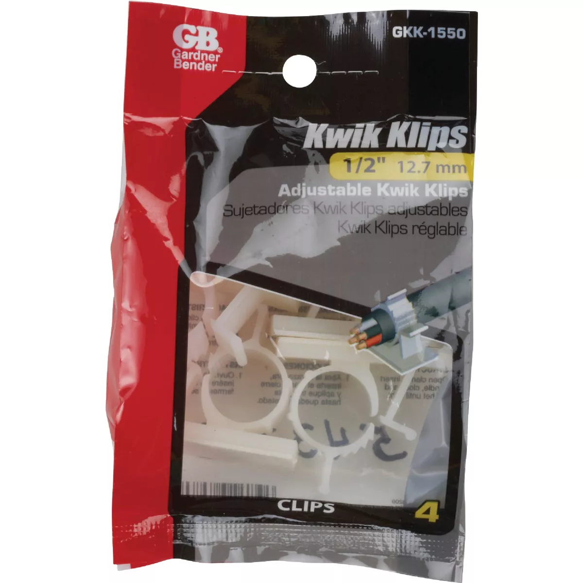 Gardner Bender 1/2 In. Plastic Wire Clip (4-Pack) - photo 2